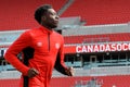 Canada soccer men`s national team training session Royalty Free Stock Photo